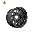 18x9 schwarze Stahlräder ohne Beadlock